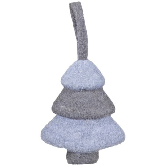 6" Gray & Blue Felt Christmas Tree Ornament By Northlight in Blue Gray | 5.75" | Michaels®
